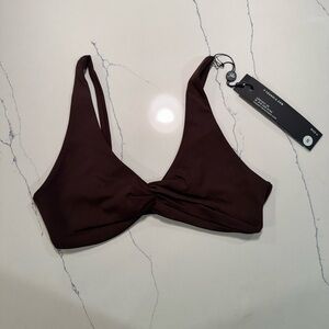 YoungLA Brown Bikini Top - S